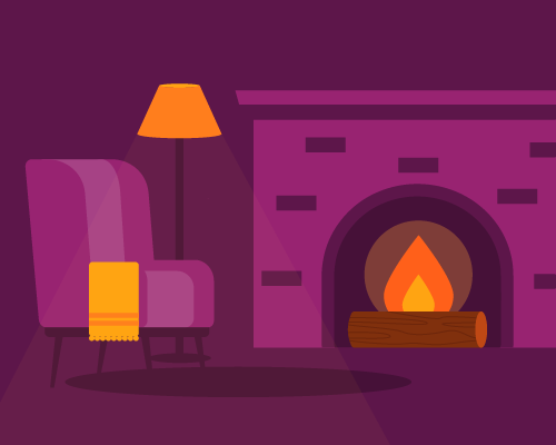 An illustration of beautifully detailed home.